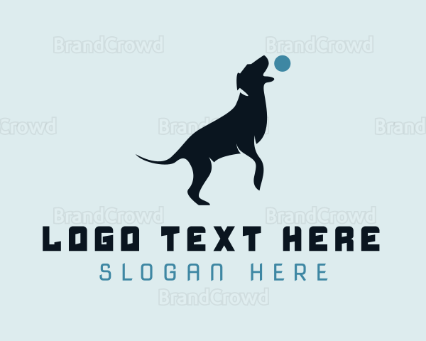 Blue Ball Dog Trainer Logo