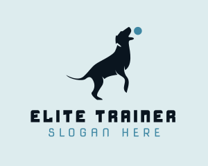 Blue Ball Dog Trainer logo design