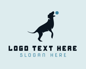 Puppy - Blue Ball Dog Trainer logo design