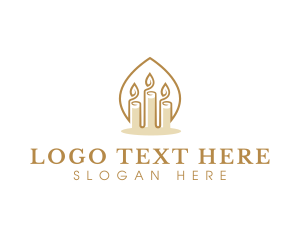 Relaxation - Candle Decor Wax logo design