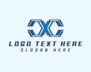 Ai - Cyber Tech Letter C logo design