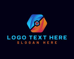 Online - Cube Tech Application logo design