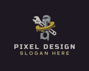 Mechanical Piston Repair logo design