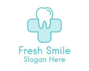 Toothpaste - Dental Health Medical Cross logo design