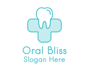 Oral - Dental Health Medical Cross logo design