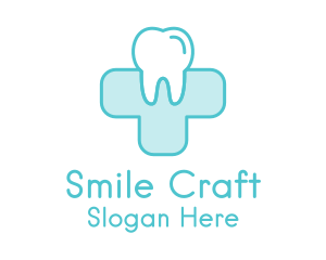 Orthodontist - Dental Health Medical Cross logo design