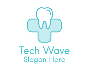 Dental Health Medical Cross  logo design