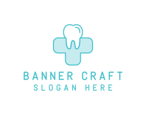 Dental Health Medical Cross  logo design