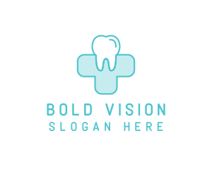 Dental Health Medical Cross  logo design