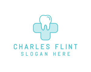 Dental Health Medical Cross  logo design