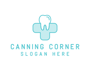 Dental Health Medical Cross  logo design