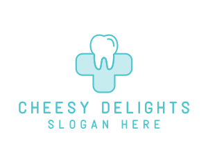 Dental Health Medical Cross  logo design