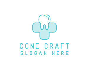 Dental Health Medical Cross  logo design