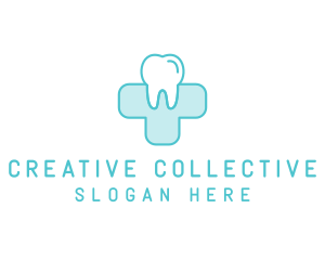 Dental Health Medical Cross  logo design