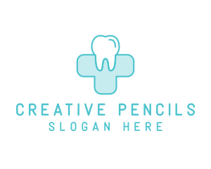 Dental Health Medical Cross  logo design