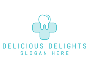 Dental Health Medical Cross  logo design