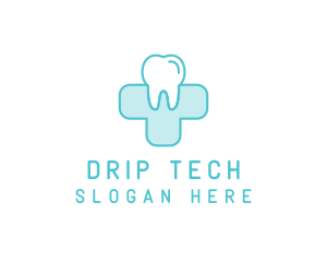 Dental Health Medical Cross  logo design