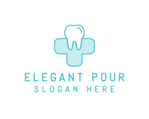 Dental Health Medical Cross  logo design