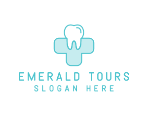 Dental Health Medical Cross  logo design