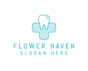 Dental Health Medical Cross  logo design