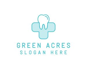 Dental Health Medical Cross  logo design