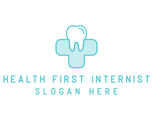 Dental Health Medical Cross  logo design