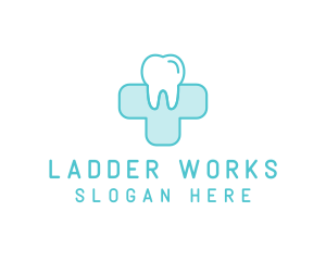 Dental Health Medical Cross  logo design