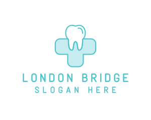 Dental Health Medical Cross  logo design