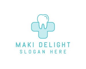 Dental Health Medical Cross  logo design