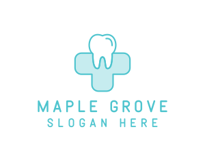 Dental Health Medical Cross  logo design