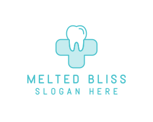 Dental Health Medical Cross  logo design