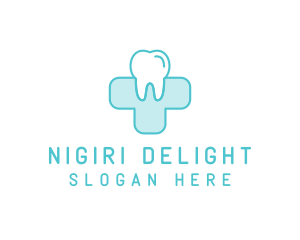 Dental Health Medical Cross  logo design