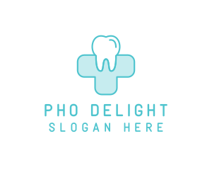 Dental Health Medical Cross  logo design