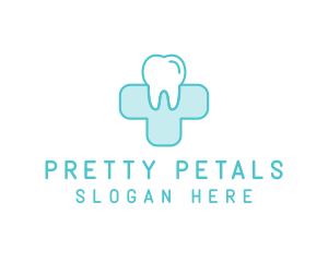 Dental Health Medical Cross  logo design