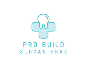 Dental Health Medical Cross  logo design