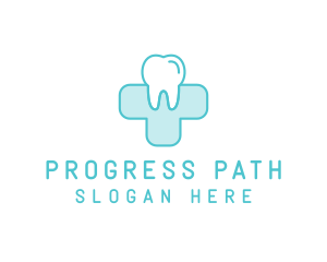 Dental Health Medical Cross  logo design