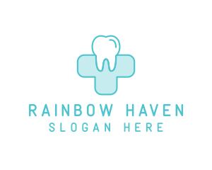 Dental Health Medical Cross  logo design