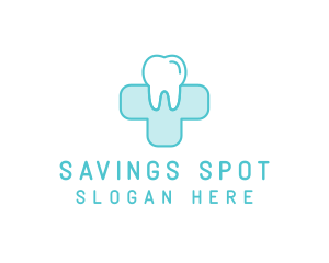 Dental Health Medical Cross  logo design