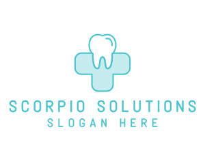 Dental Health Medical Cross  logo design