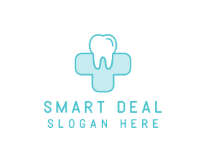 Dental Health Medical Cross  logo design