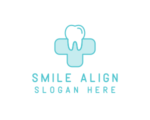 Dental Health Medical Cross  logo design