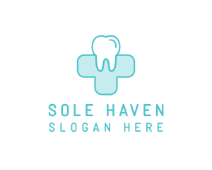 Dental Health Medical Cross  logo design