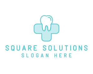 Dental Health Medical Cross  logo design