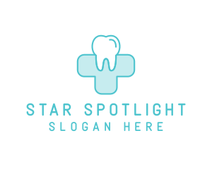 Dental Health Medical Cross  logo design