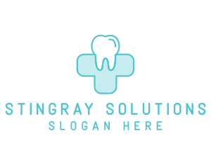 Dental Health Medical Cross  logo design