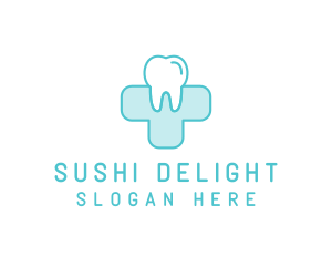 Dental Health Medical Cross  logo design