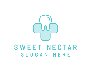 Dental Health Medical Cross  logo design