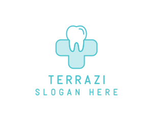 Dental Health Medical Cross  logo design