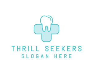 Dental Health Medical Cross  logo design