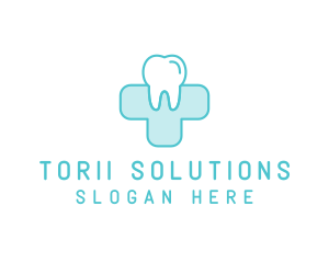 Dental Health Medical Cross  logo design